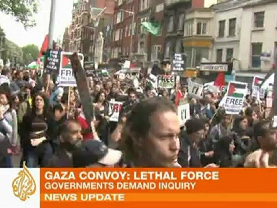 World condemns Israel raid on Gaza aid convoy