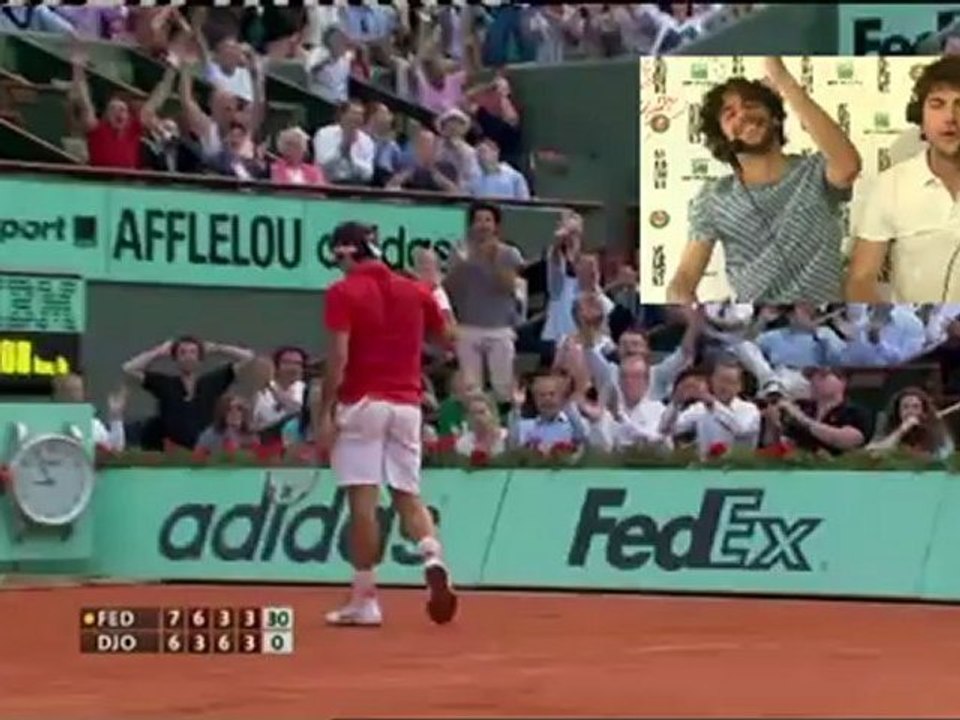Samedi 2 juin 2012 - Federer vs Djokovic - David & Romain