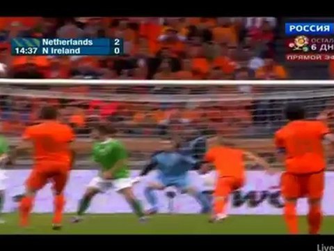 Holland vs Northern Ireland 2:0 Sneijder
