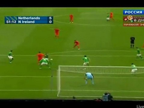 Holland vs Northern Ireland 5:0 Afellay