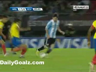 www.dailygoalz.com -  Argentina vs Ecuador 1-0
