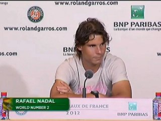 Roland-Garros, 3e tour - Nadal : "J'ai été solide".