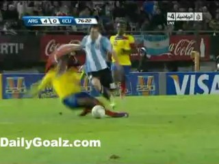 www.dailygoalz.com -  Argentina vs Ecuador 4-0