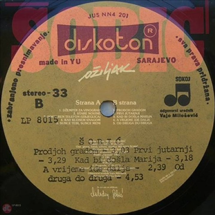 OD DRUGA DO DRUGA - MILADIN ŠOBIĆ (1981)