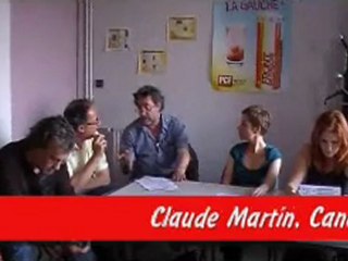 Rencontre avec le front de gauche, Clémentine Autain, Marie-Pierre Vieu, Claude Martin