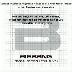 [AUDIO] Big Bang - Monster ( romanization + english lyrics )