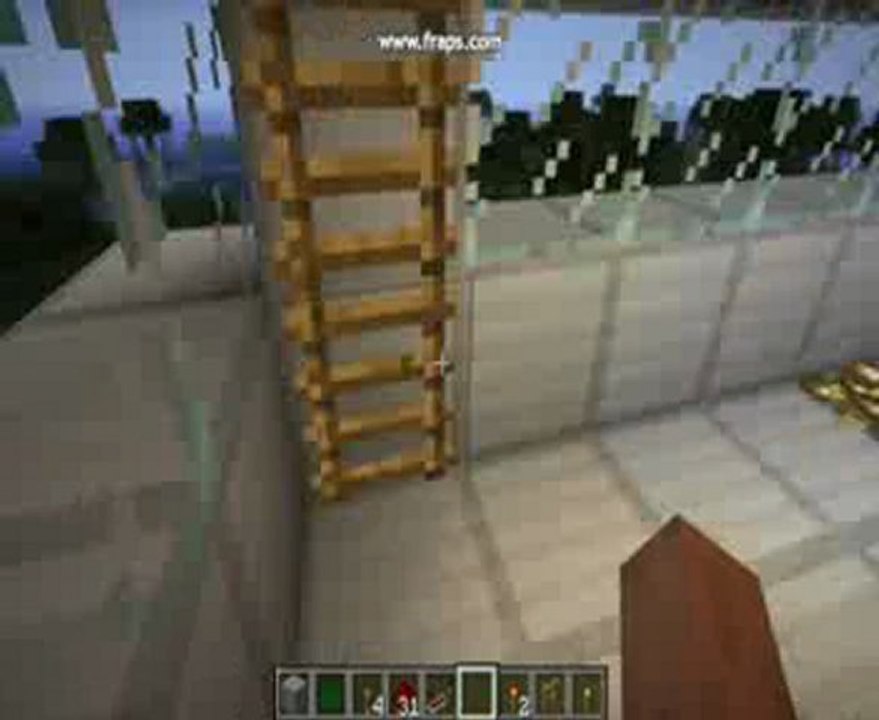 un porte-avion dans minecraft
