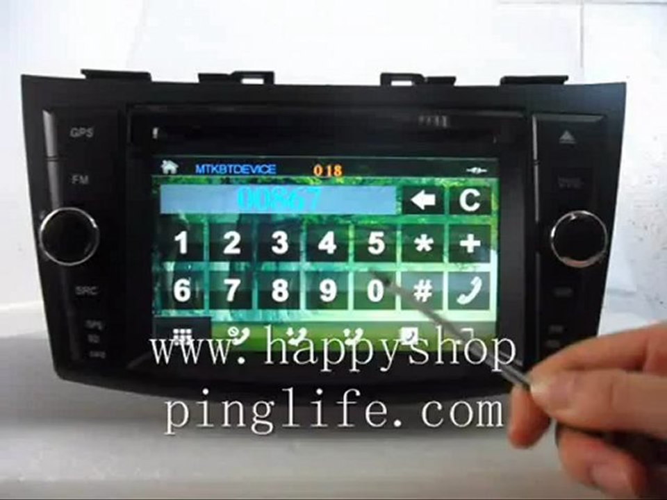 Suzuki Swift DVD Player GPS Navigation TV Bluetooth