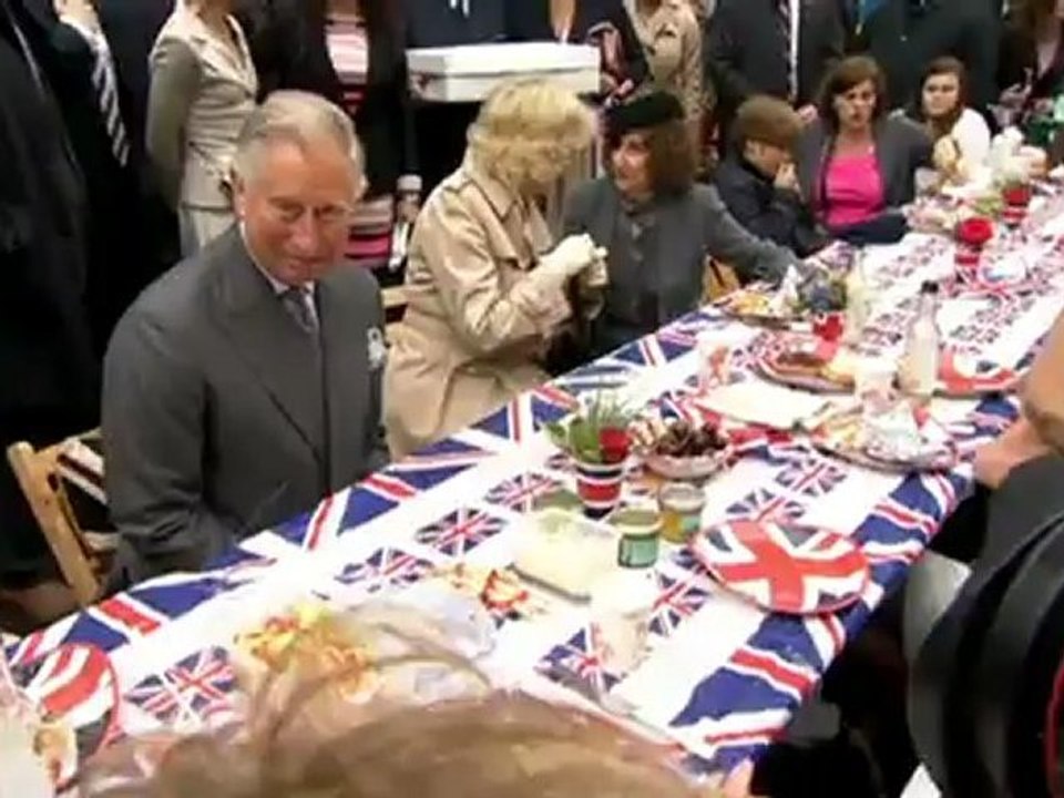 Prince Charles at Big Jubilee Lunch on River Pageant day