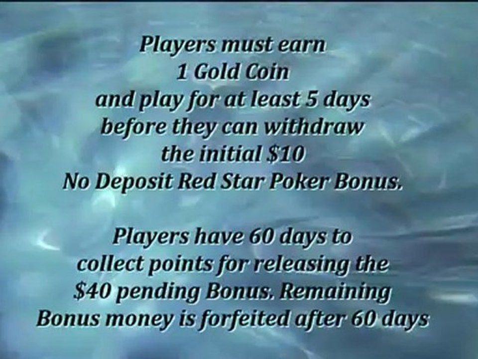 No Deposit Red Star Poker Bonus Reviewed - Get $50 Free Poker Money No Deposit