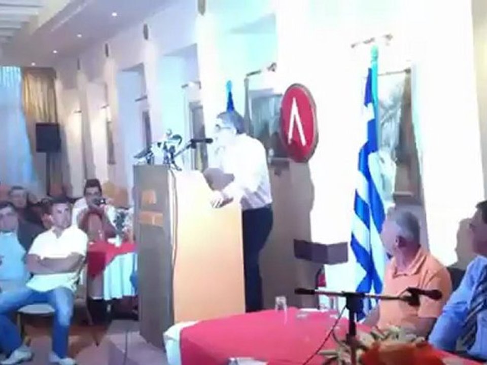 Ο Νίκος Μιχαλολιάκος στη Σπάρτη