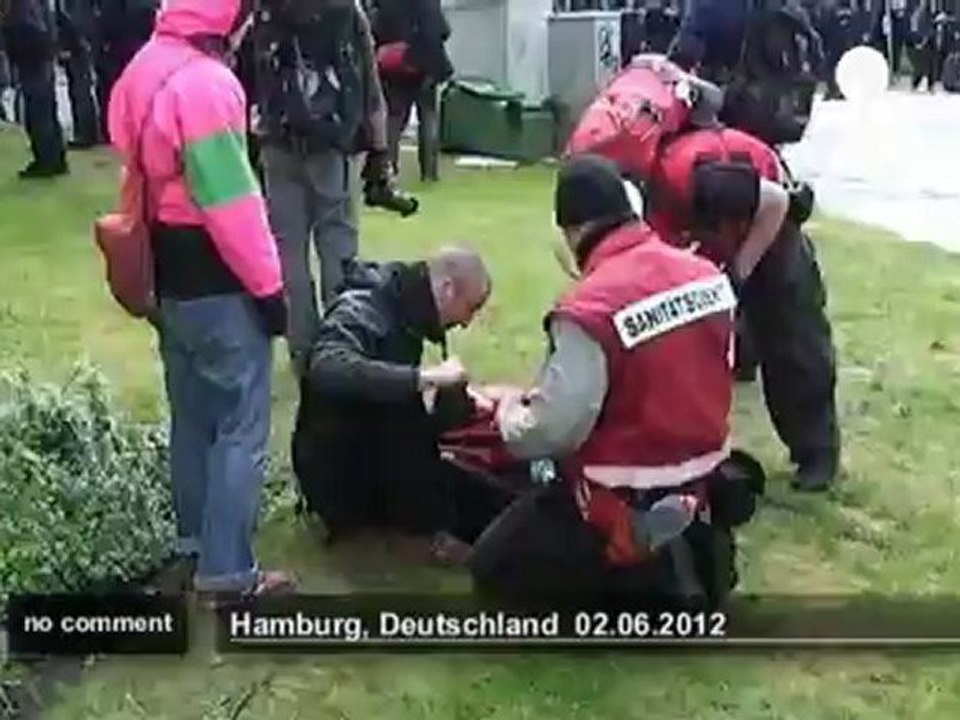 Anti-Nazi protesters in Hamburg - no comment