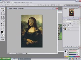 Photomontage Joconde chate