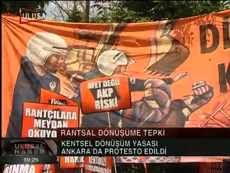 KENTSEL DÖNÜŞÜME ANKARA DA PROTESTO