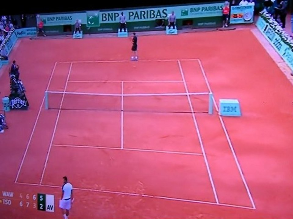 [Rolland-Garros 2012-8èmes]Tsonga-Warwinka:4ème set,balle de 5-3