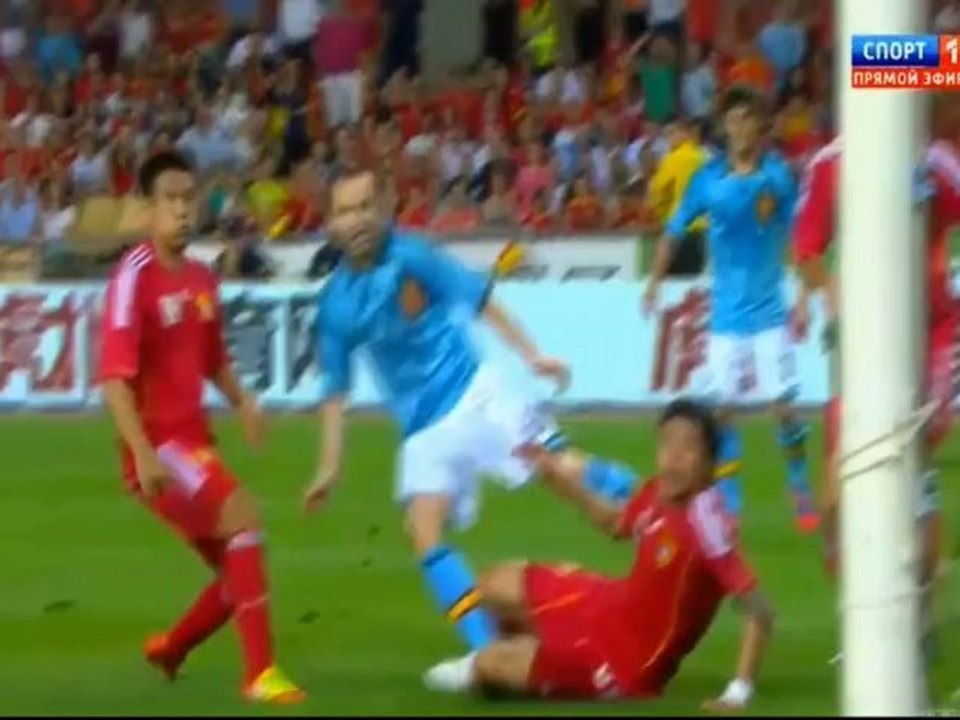 SPAIN 1-0 CHINA highlights 03.06.2012
