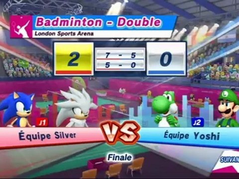 Mario et Sonic aux Jeux Olympiques de Londres 2012 - Badminton : Double (VS)