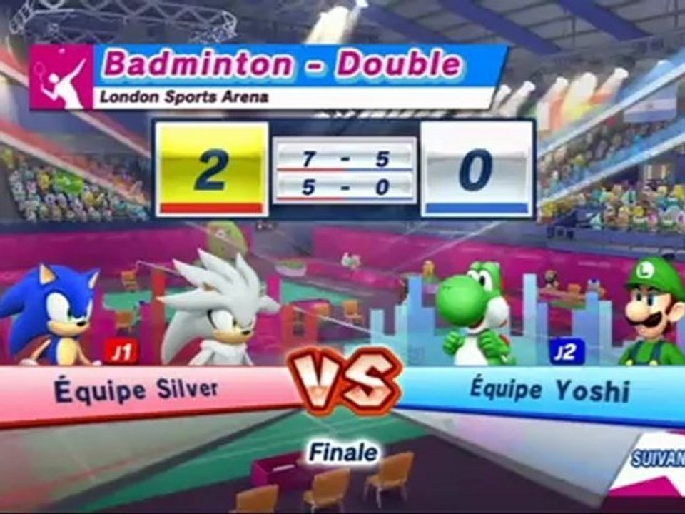 Mario et Sonic aux Jeux Olympiques de Londres 2012 - Badminton : Double (VS)