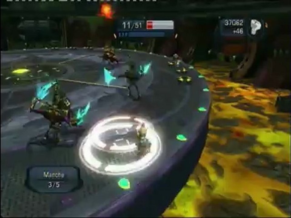 rachet and clank opération destruction(18):  quittons cette planéte