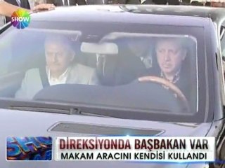 Recep Tayyip Erdoğan makam aracını kullandı - 03 haziran 2012