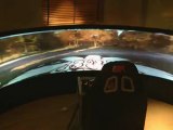 F1 2011 & DiRT 3 on 160-inch curved rear screen with Thrustmaster T 500 RS racing wheel