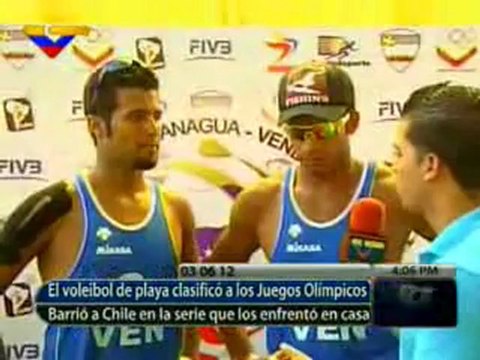 (VÍDEO) Histórico Voleibol de Playa de Venezuela gana por primera vez cupo a Olimpíadas 2/2