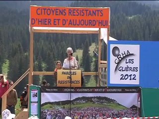 Catherine Tourier RESF au Plateau des Glières