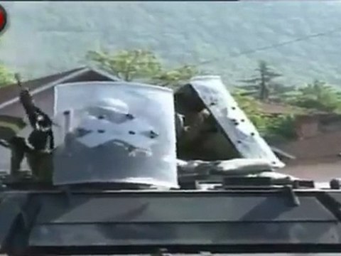 Serbs terrorist attack NATO convoys in Kosovo live war 01/06/2012
