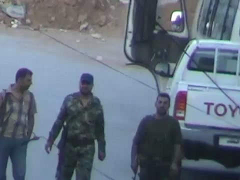 Syria فري برس دمشق الحجر الأسود انتشار الحواجز في الحي 10 6 2012 Damascus