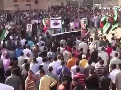 Syria فري برس درعا تحية من ثوار درعا البلد الى ادلب 10 6 2012 Damascus