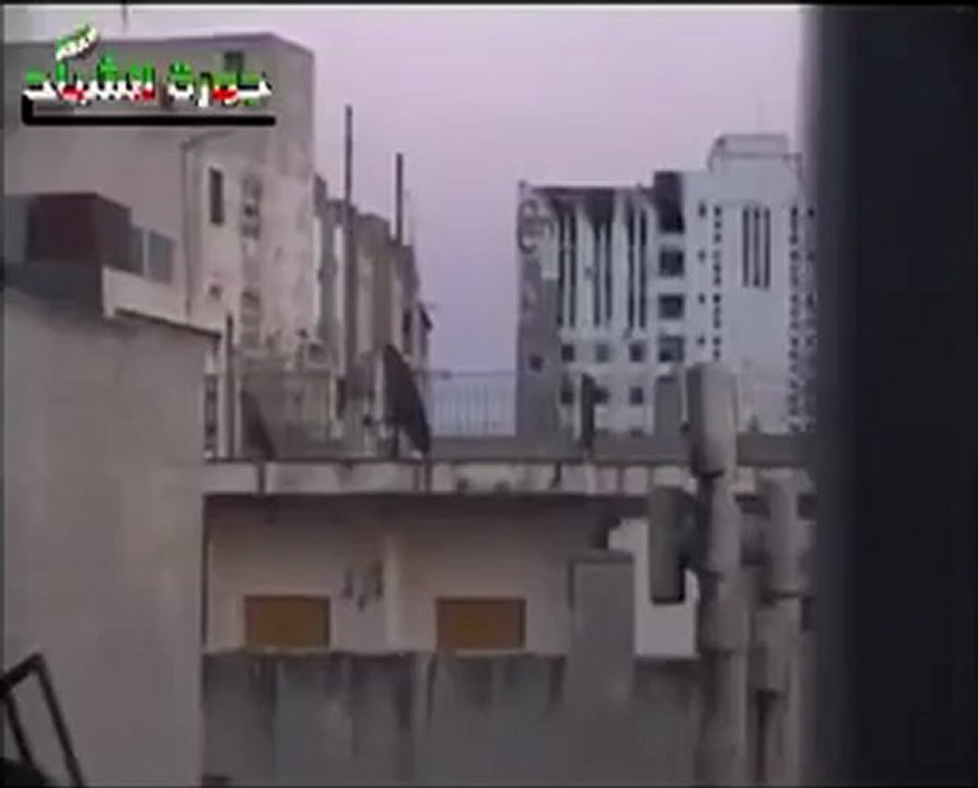 Syria فري برس حمص جورة الشياح آثار الدمار على الحي 10 6 2012 Homs