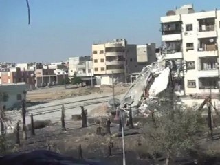 Syria فري برس جراء القصف الأعنف على حمص حي الخالدية11 6 2012 Homs