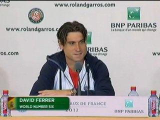 Roland-garros, 8e de finale - Ferrer : "Je veux m'améliorer".