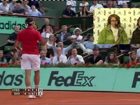 Lundi 4 juin 2012 - Federer vs Djokovic - Heidi & Joyce