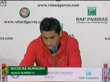 Roland-Garros, 8e de finale - Almagro : 