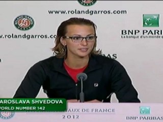 Shvedova: "Ho continuato sempre a lottare"