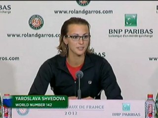 Roland-Garros, 8e de finale - Shvedova : "Je me suis battu".