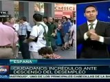 Bajó un poco el desempleo en España