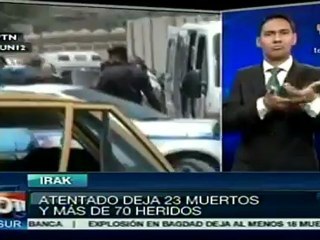 Atentado con coche bomba en Bagdad deja 23 muertos