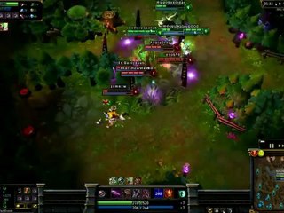 Soraka level 1 penta kill - League of legends