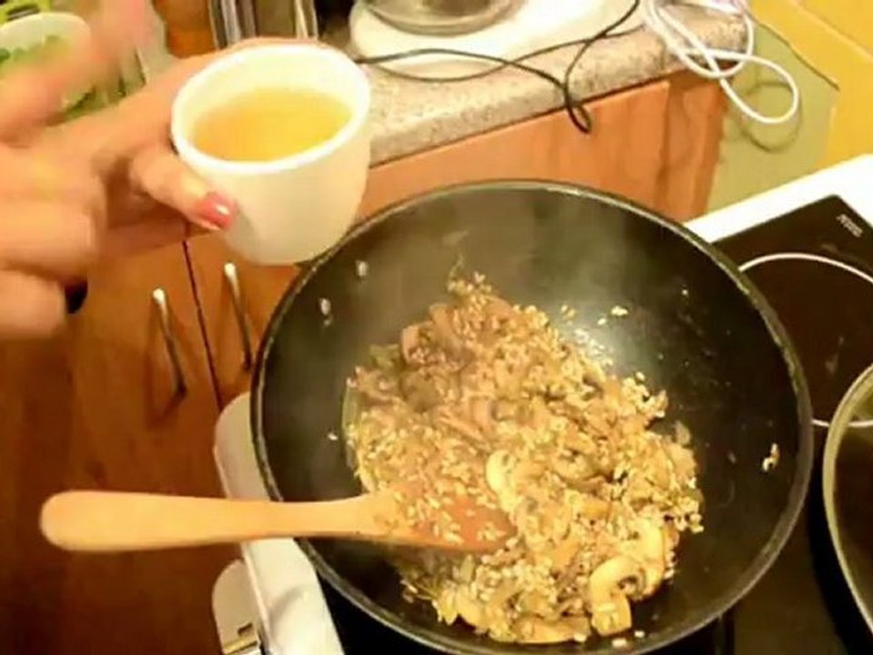 mushroom risotto