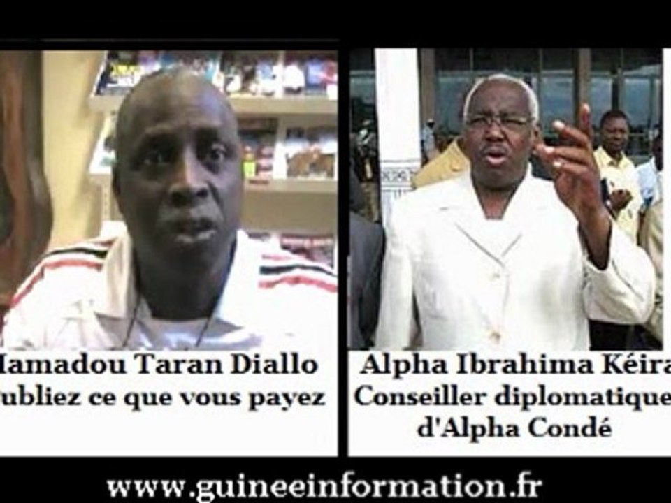 Alpha Ibrahima Kéira, Conseiller diplomatique d'Alpha Condé, et Mamadou Taran Diallo, de PCQVP, chez les Grandes Gueules, après les déclarations du président Alpha Condé