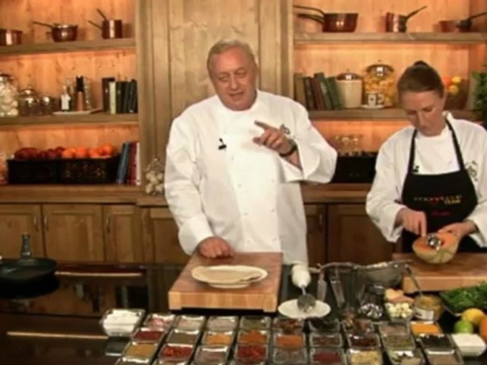 Alfons Schuhbeck kocht Entenbrust auf Blattsalat mit Melone auf www.321kochen.tv