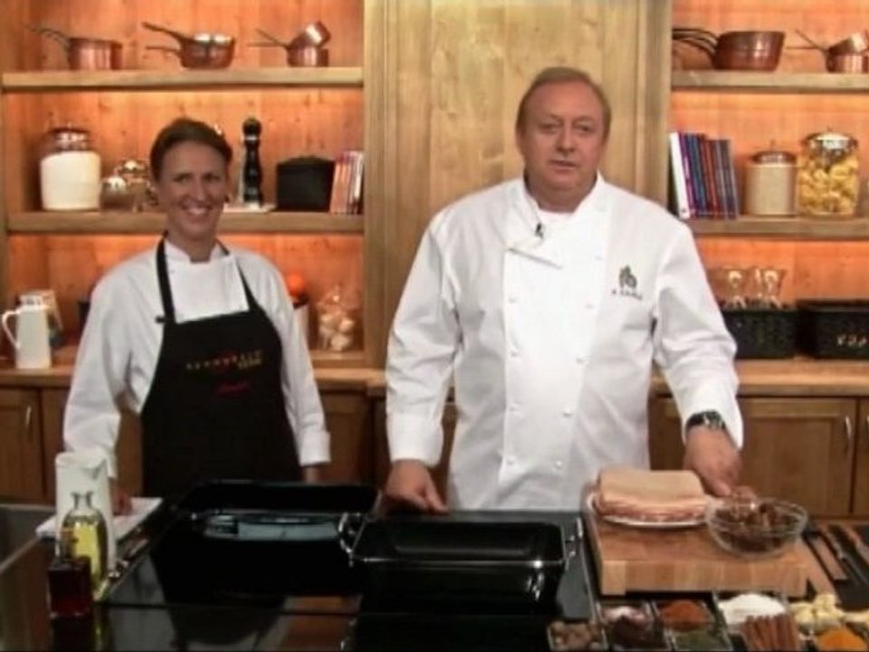 Alfons Schuhbeck kocht Krustenbraten mit Selleriesalat auf www.321kochen.tv