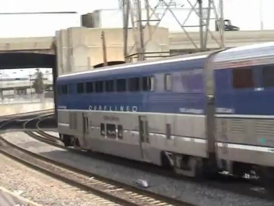 L.A. pylons and train