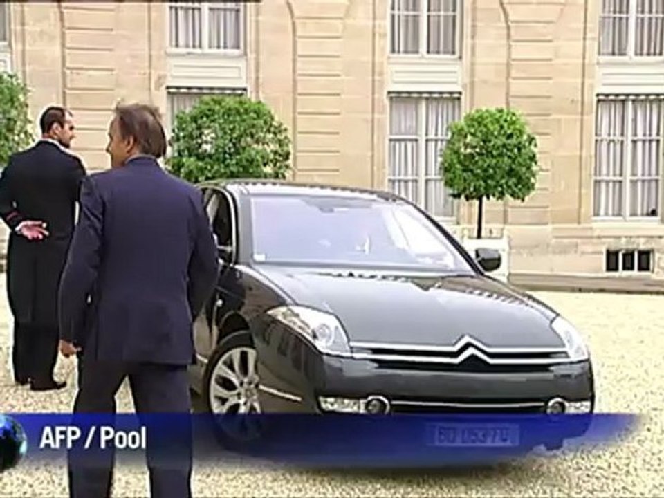 Jean-Pierre Bel reçu par François Hollande à l'Elysée