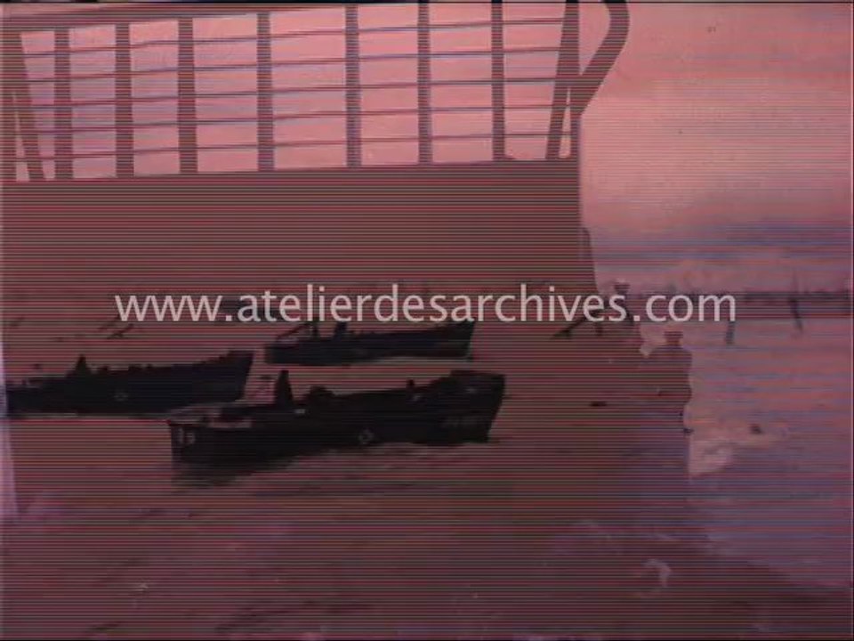 Debarquement en Normandie en couleur