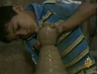 صانع الفخار الصغير بقطاع غزة