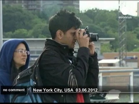 Space shuttle in New York waters - no comment