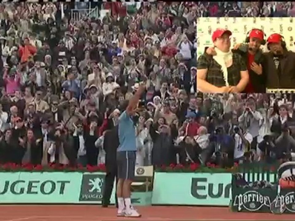 Mardi 5 juin 2012 - Federer vs Soderling - Corinne, Fabrice, Didier, Marieve
